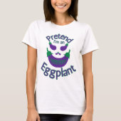 Ik ben een Eggplant Halloween Costume T-shirt (Voorkant)