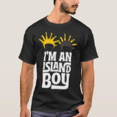 Ik ben een eilandjongen, Island Boy, Ima Just Isla T-shirt (Voorkant)