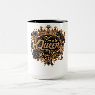Ik ben een elegante koninklijke kroon ontwerp van mok