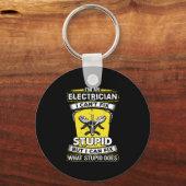 Ik ben een elektricien, ik kan geen domme dingen m sleutelhanger (Voorkant)