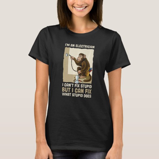 Ik ben een elektricien t-shirt (Voorkant)