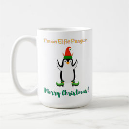 Ik ben een Elfie Penguin Christmas Sweatshirt Koffiemok