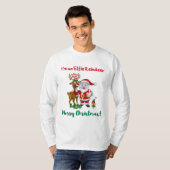 Ik ben een Elfie Reindeer Kerst T-shirt (Voorkant volledig)