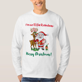 Ik ben een Elfie Reindeer Kerst T-shirt