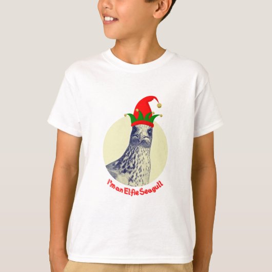 Ik ben een Elfie Seagull Christmas Kinder T-shirt (Voorkant)