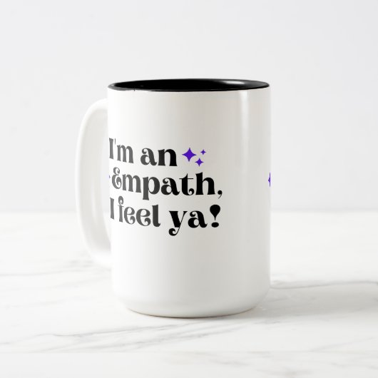 Ik ben een empath, ik voel een koffie Mok (Voorkant links)