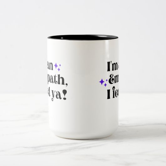 Ik ben een empath, ik voel een koffie Mok (Center)