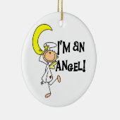 Ik ben een engel T-shirts en geschenken Keramisch Ornament (Rechts)