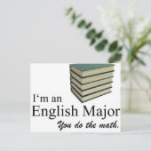 Ik ben een Engelsman die je de wiskunde doet. Briefkaart (Staand voorkant)