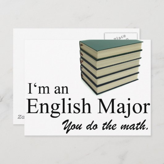 Ik ben een Engelsman die je de wiskunde doet. Briefkaart (Voorkant / Achterkant)