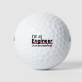 Ik ben een ENGINEER Funny Novelty Golfballen (Voorkant)