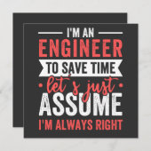 Ik ben een ENGINEER, om tijd te besparen, laten we Kaart (Voorkant / Achterkant)