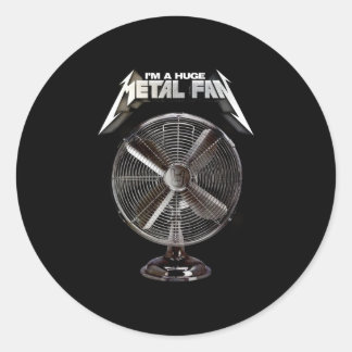 Ik ben een enorme metalen fan - voetstuk fan ronde sticker