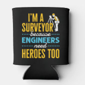 Ik ben een enquête omdat ingenieurs ook helden nod blikjeskoeler (Achterkant)