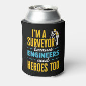 Ik ben een enquête omdat ingenieurs ook helden nod blikjeskoeler (Blikje Achterkant)