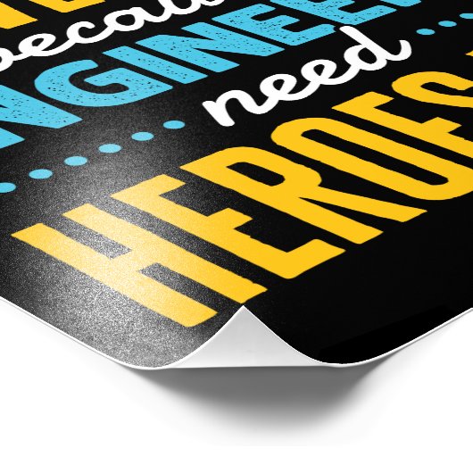 Ik ben een enquête omdat ingenieurs ook helden nod foto afdruk