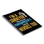 Ik ben een enquête omdat ingenieurs ook helden nod notitieboek (Rechterzijde)