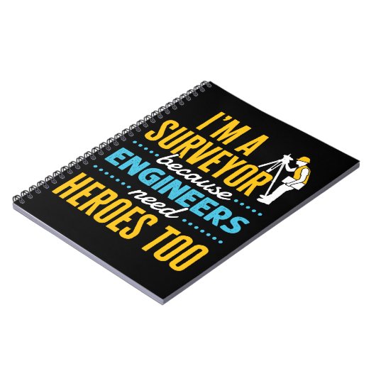 Ik ben een enquête omdat ingenieurs ook helden nod notitieboek (Linkerzijde)