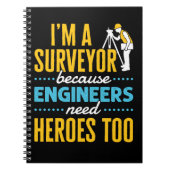 Ik ben een enquête omdat ingenieurs ook helden nod notitieboek (Voorkant)