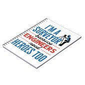 Ik ben een enquête omdat ingenieurs ook helden nod notitieboek (Linkerzijde)