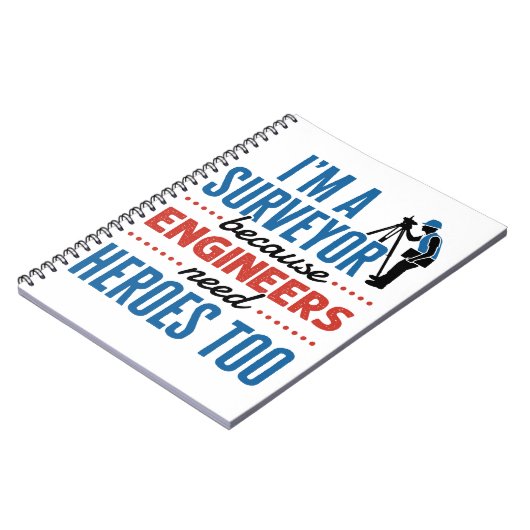 Ik ben een enquête omdat ingenieurs ook helden nod notitieboek (Linkerzijde)