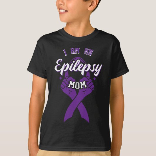 Ik ben een epilepsie moeder epileptische krijger M T-shirt (Voorkant)