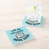 Ik ben een Erica Stevens Book Nerd Glazen Onderzetter (Schuin)