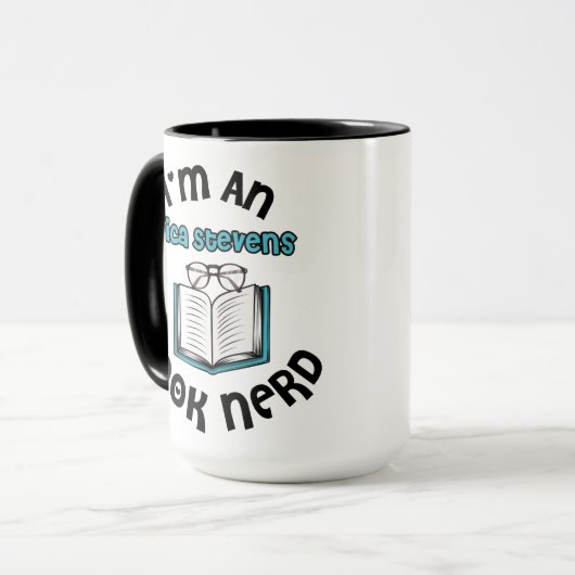 Ik ben een Erica Stevens Book Nerd Mok (Voorkant links)