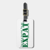 Ik ben een EXPAT Bagagelabel (Voorkant verticaal)