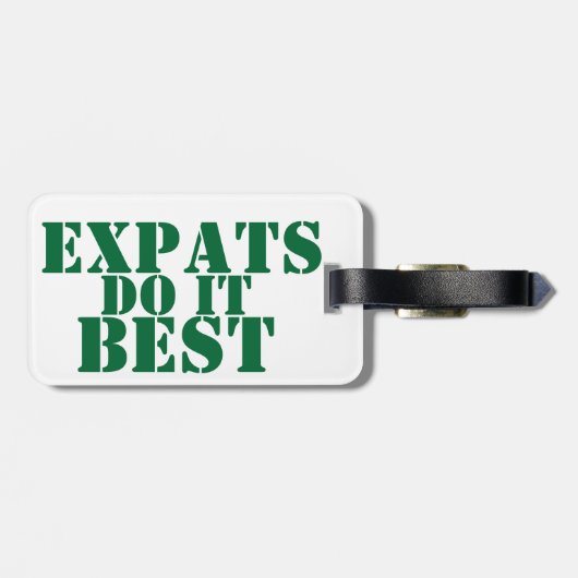 Ik ben een EXPAT Bagagelabel (Achterkant horizontaal)