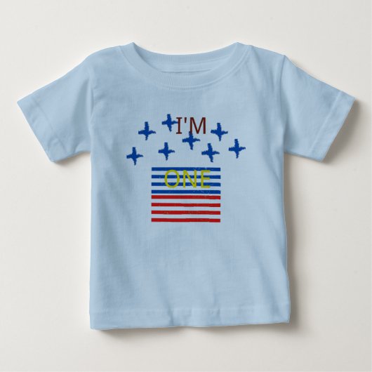 Ik ben een extra één baby t-shirt (Voorkant)