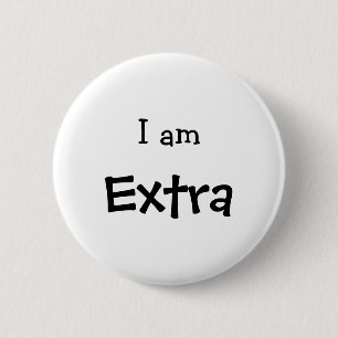 Ik ben een extra grappige slang ronde button 5,7 cm