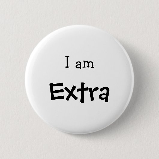 Ik ben een extra grappige slang ronde button 5,7 cm (Voorkant)