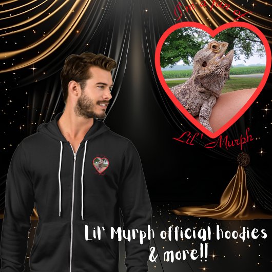 Ik ben een fan van Lil' Murph Bearded Dragon Hoodie