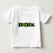 "Ik ben een fan van Toxic" Baby T-Shirt (Achterkant)
