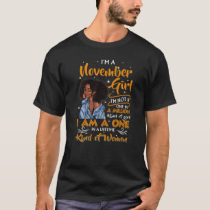 Ik ben een feest voor zwarte vrouwen in november t-shirt