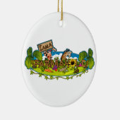 Ik ben een feestelijke kerstversiering keramisch ornament (Rechts)