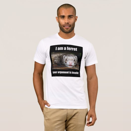 Ik ben een Ferret t-shirt (Voorkant volledig)
