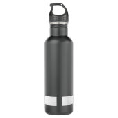 Ik ben een fietsende vader gewoon leuk zwart wit a waterfles  (Achterkant)