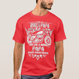 Ik ben een fietser papa - Motorcycle Rider T-shirt