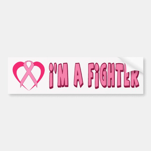 IK BEN EEN FIGHTER BUMPERSTICKER (Voorkant)