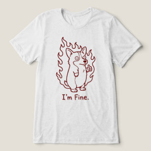 Ik Ben Een Fijne Hond Die In De Brand Staat Funny  Tri-Blend Shirt
