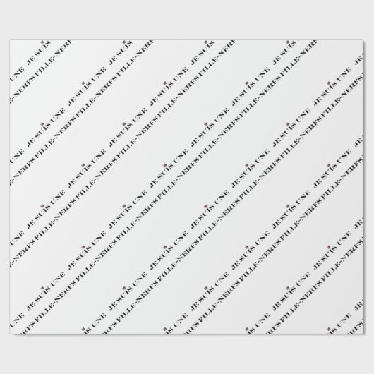 IK BEN EEN FILLE-NERFS — woordspeling Cadeaupapier (Vlak)