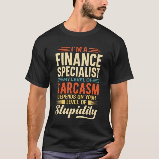Ik ben een financieel specialist t-shirt (Voorkant)