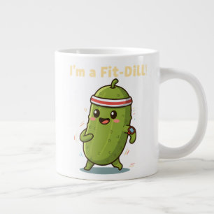 Ik ben een Fit-Dill! Grappig Fitness Augurk Puns O Grote Koffiekop