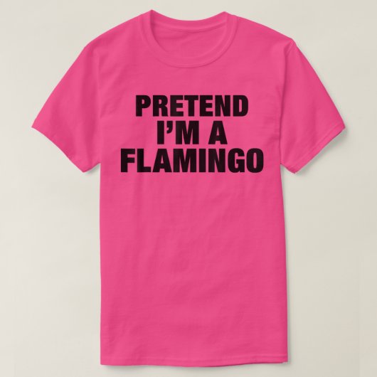 Ik ben een Flamingo Adult Costume Halloween. T-shirt (Design voorkant)