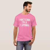 Ik ben een Flamingo Costume Funny Halloween Cos. T-shirt (Voorkant volledig)