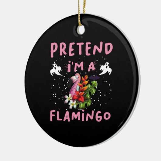 Ik ben een Flamingo Funny Halloween Costume Keramisch Ornament (Links)
