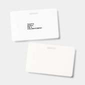 IK BEN EEN FLEBOTOMIST BADGE (Voor- en achterkant)