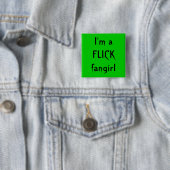 Ik ben een FLICK-fangirl Vierkante Button 5,1 Cm (In situ)
